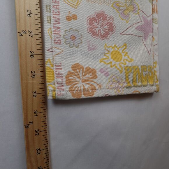 NWT Pacsun Mixed Pacific Sunwear Print Dad Jeans Womens Size 26 AOP Preppy - Picture 9 of 16
